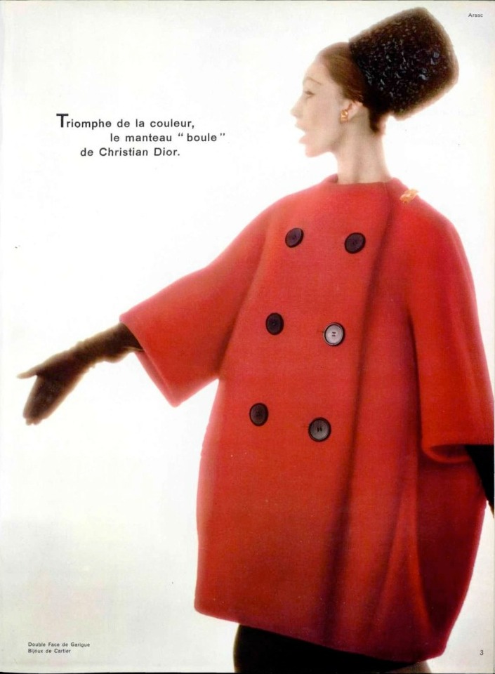 Dior's Mystère Day Coat Fall-Winter 1947 Wool, Silk
