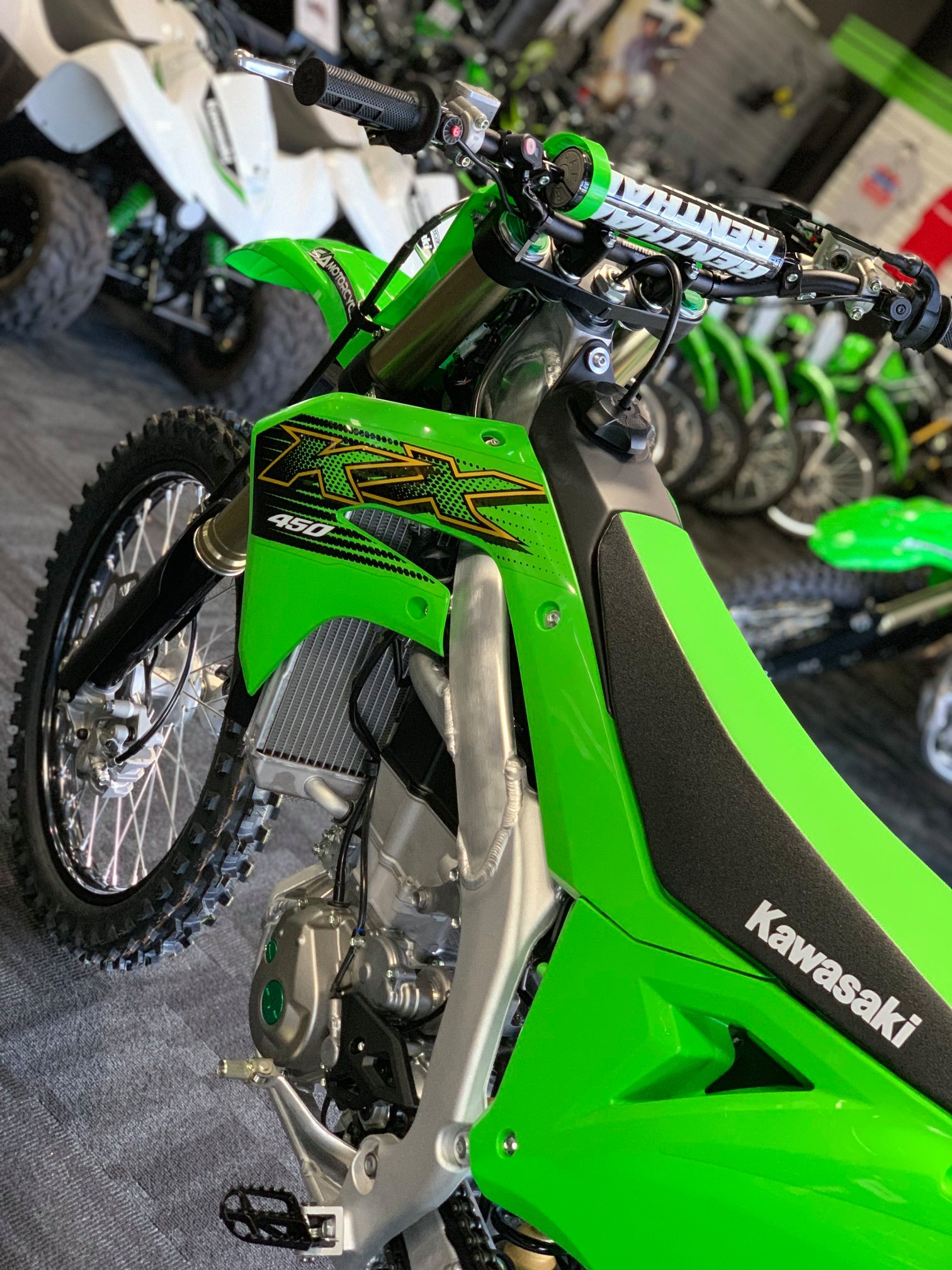 Kawasaki KX450 2020 👇👇👇👇 -ZX10R exhust (Accra) -FMF powerbomb