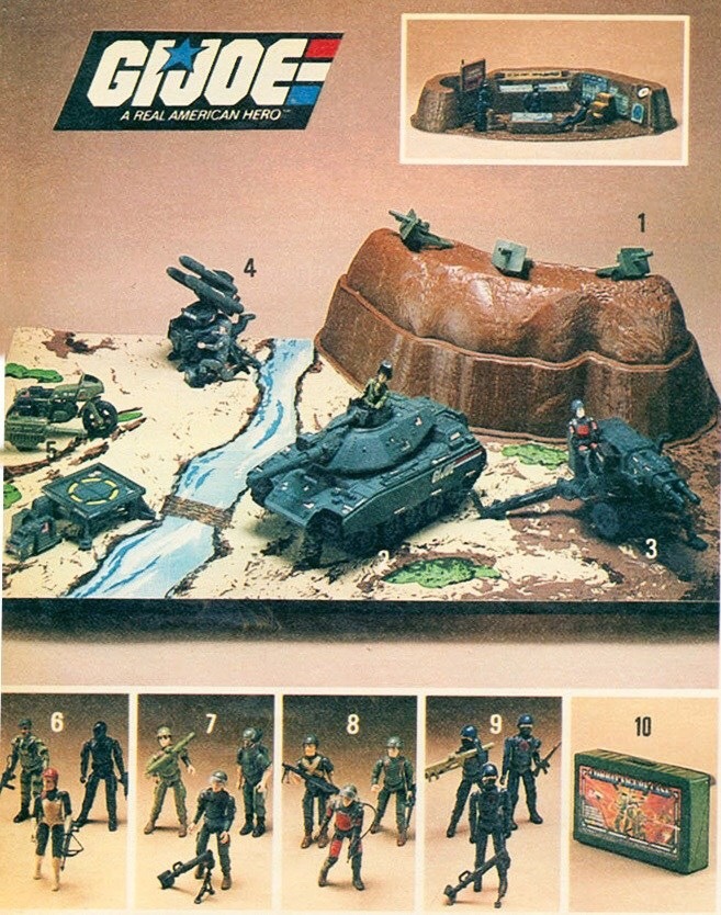 Vintage GI Joe playset and equipment