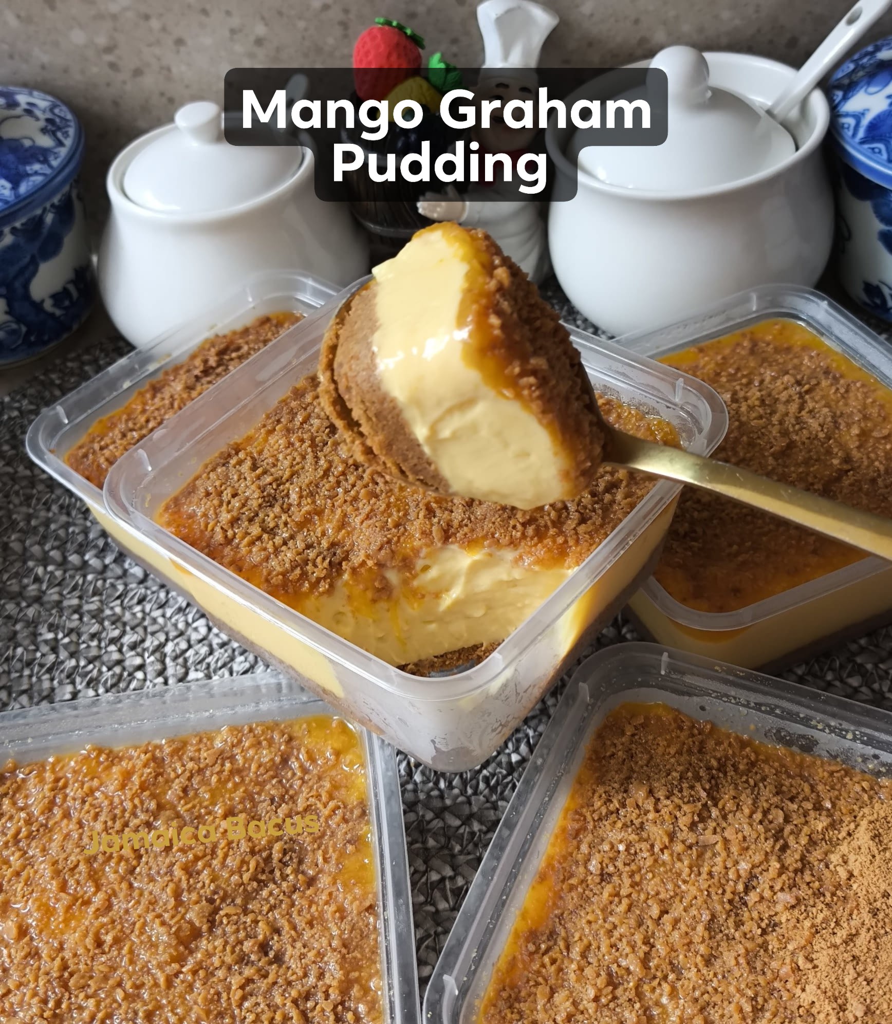 Jamaica - Delicious Mango Graham Pudding Recipe Ingredients: 200g ...