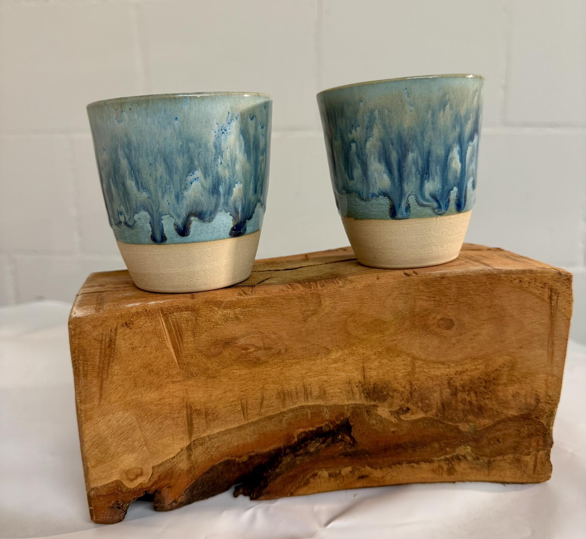 Norse blue coffeecups with muddy waters effect