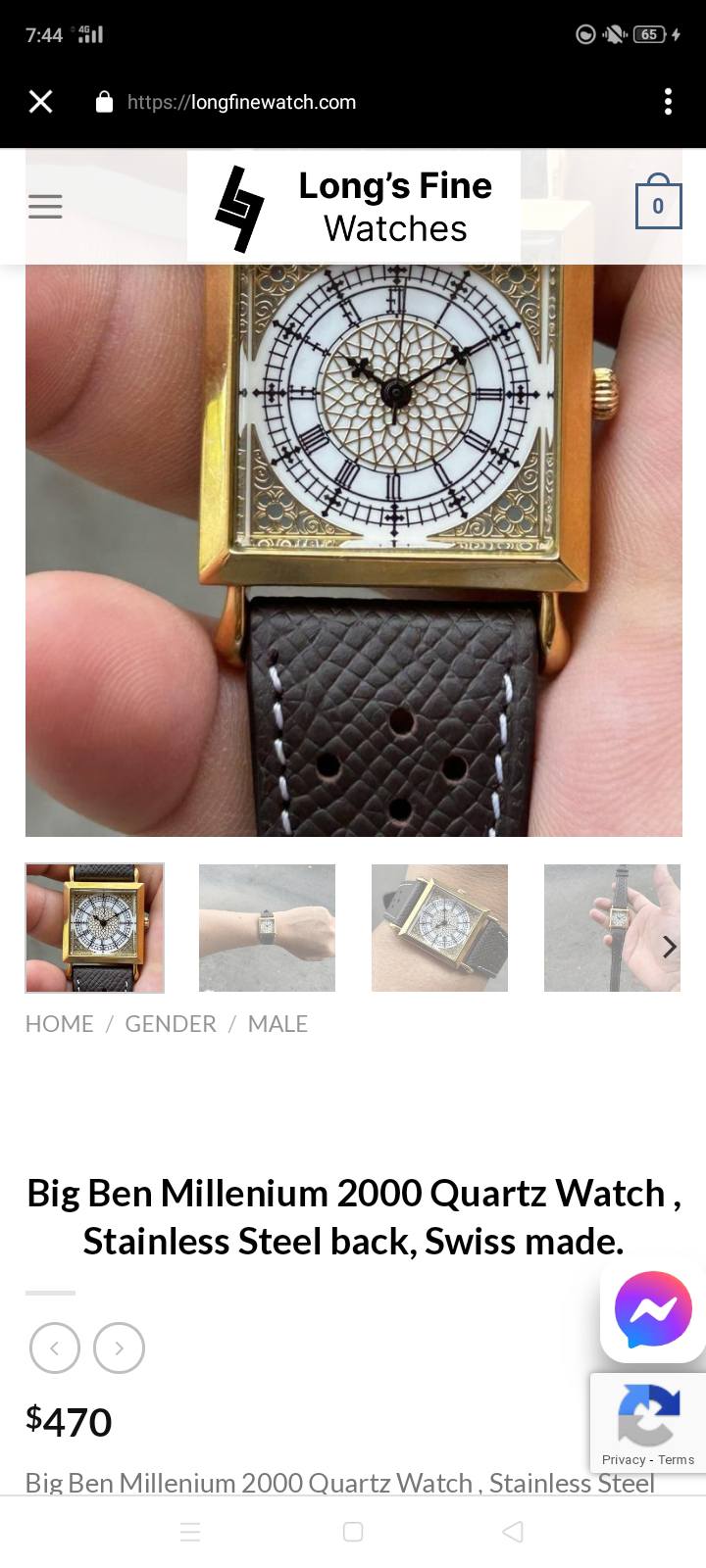 Swiss made Big Ben Millenium 2000 Quartz Watch Good Condition sold
