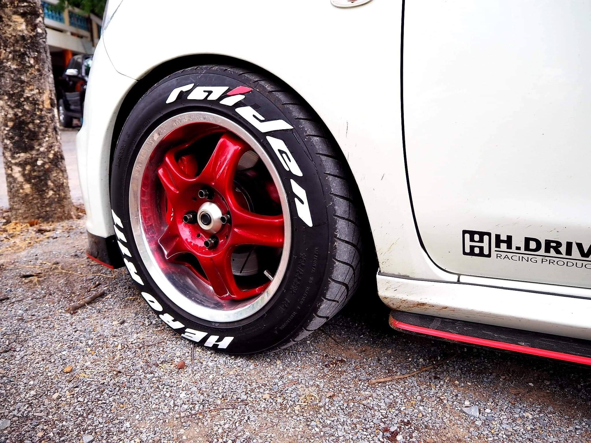 ส่งงาน Nissan mark ลาย raiden... - K.M TIRE ตัวหนังสือติดยาง