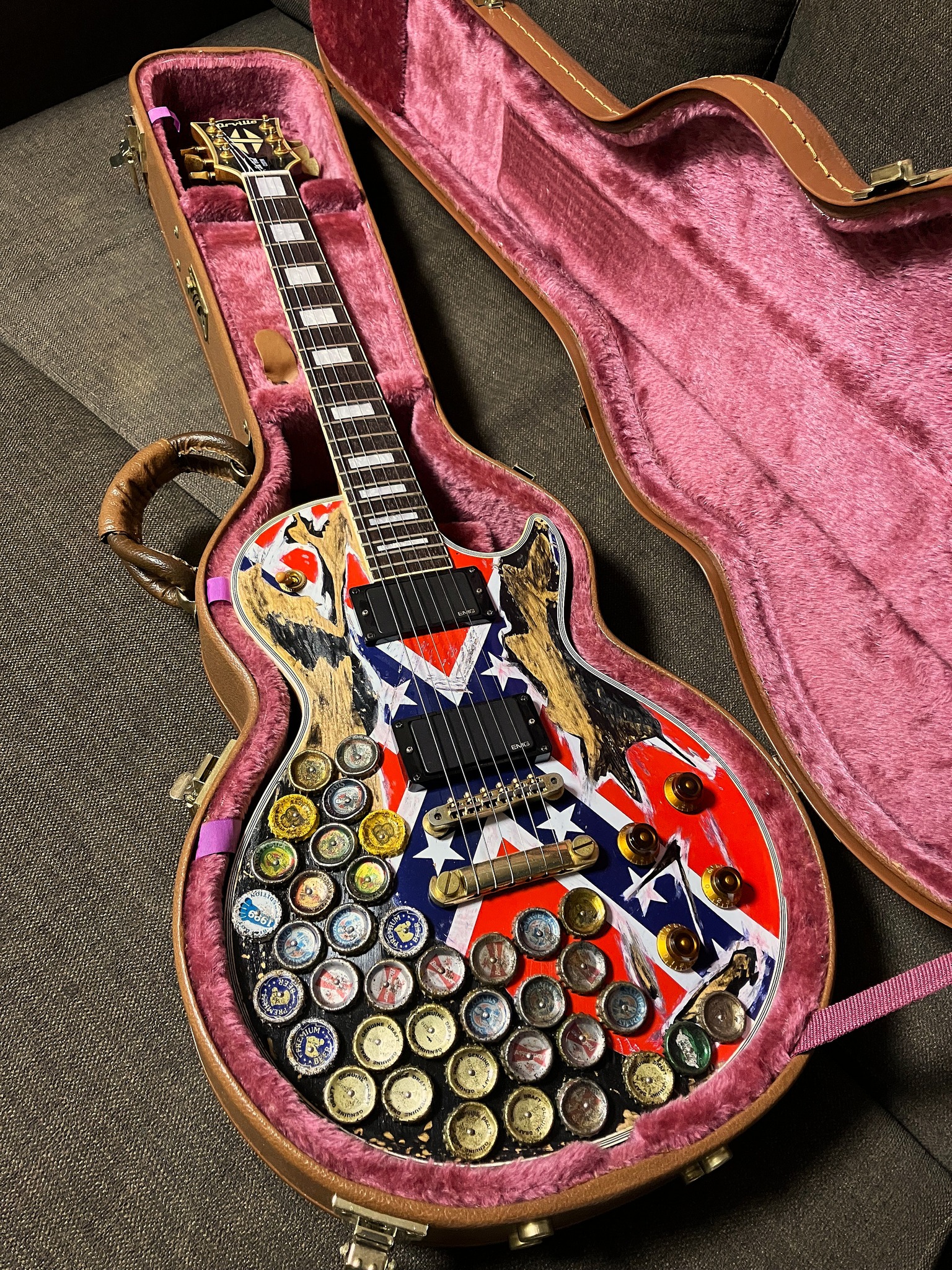 Zakk Wylde rebel guitar custom project
