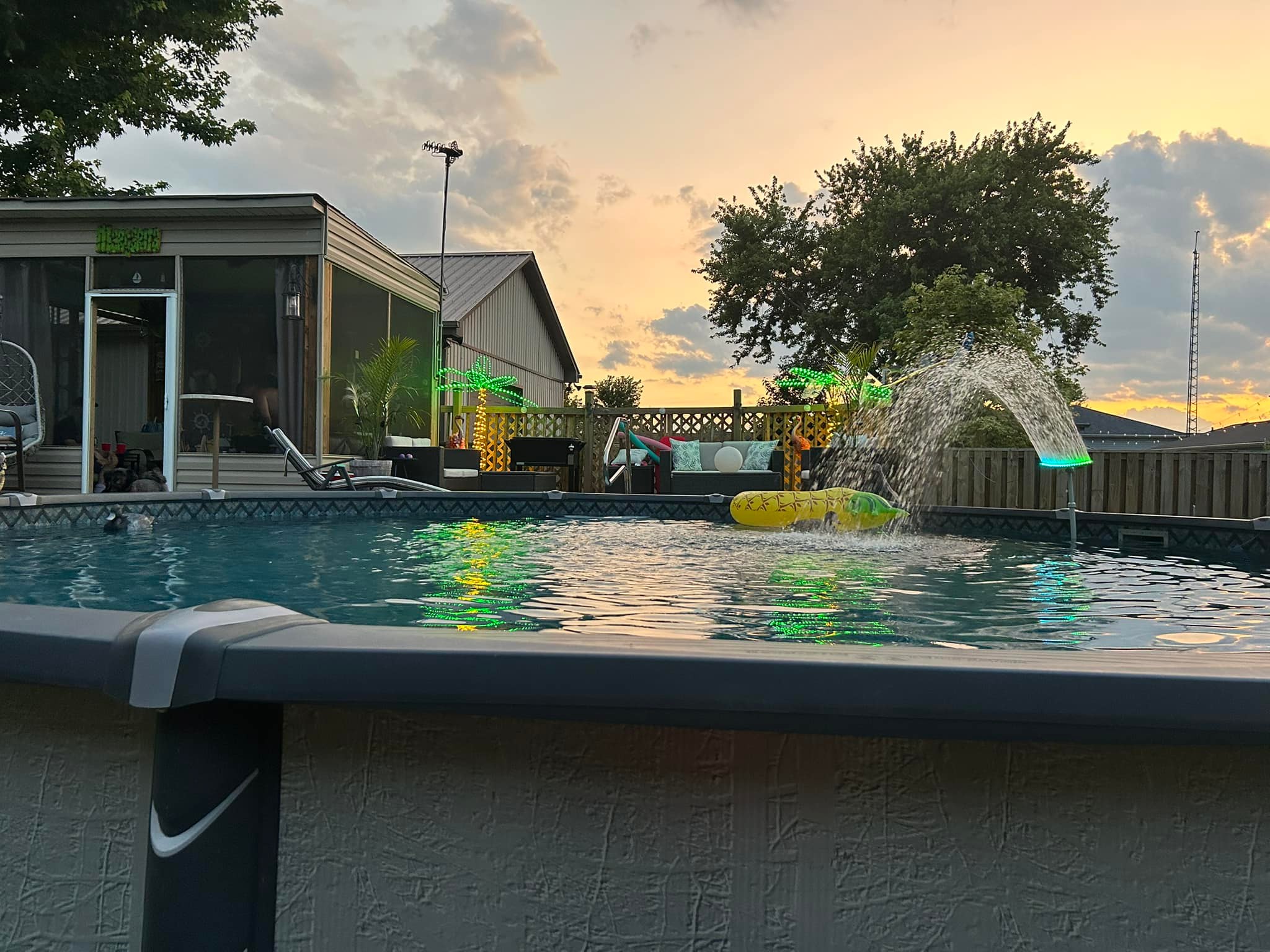 Above Ground Swimming Pools Group | My lil backyard oasis 🌴 | Facebook