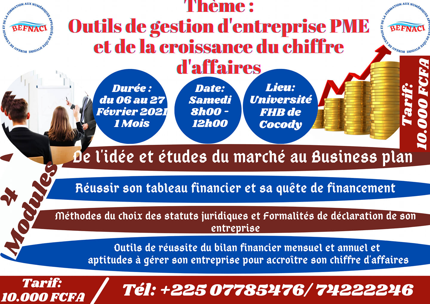 Formation en gestion d'entreprise PME et la croissance du chiffre d ...