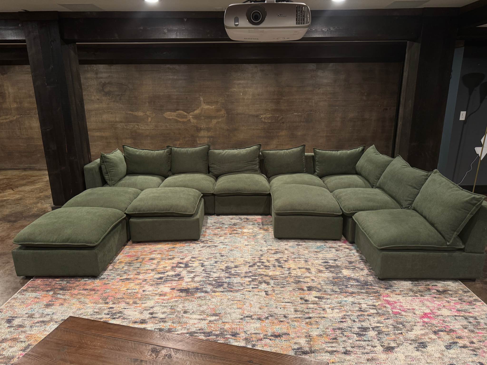 Green Modular Sectional Sofa (Vanomi) – Like New, Modern Couch Set ...