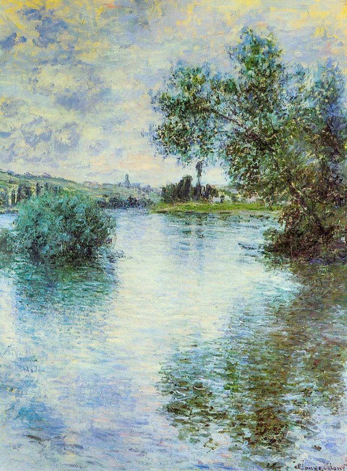The Love of Art - The Seine at Vetheuil by Claude Monet, 1879 ...