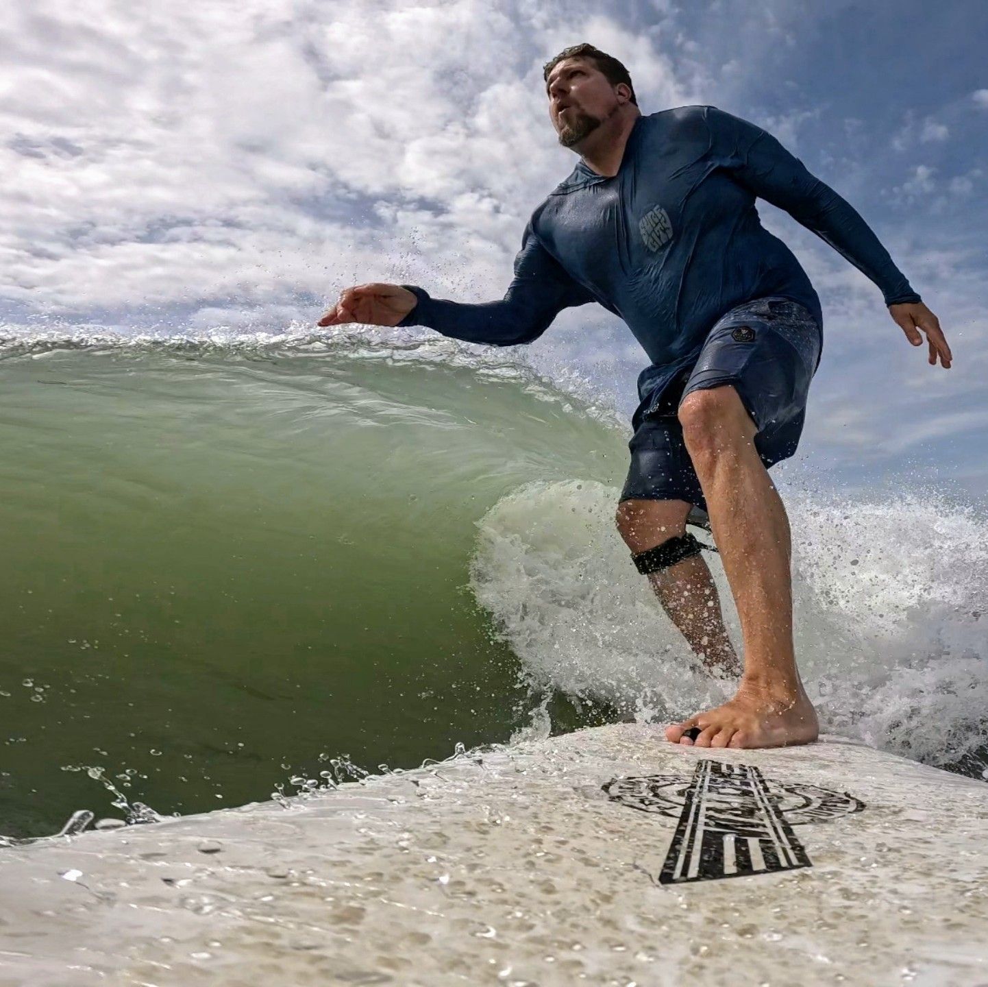 Had to go down to Charleston to work for two days and surfed Folly ...
