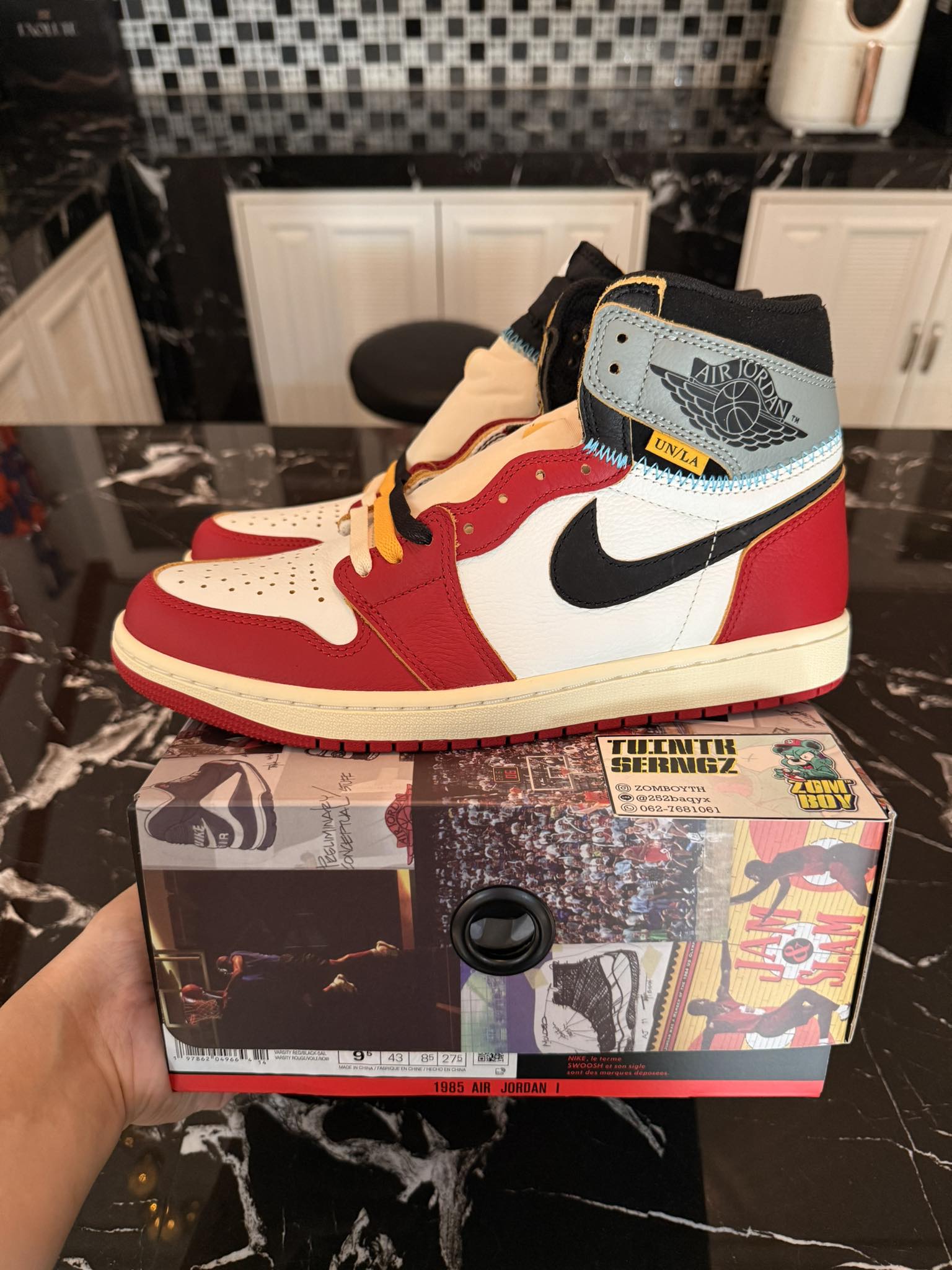 UNION LA X NIKE AIR JORDAN 1 HIGH “STORM BLUE” ?❤️ ORDER 