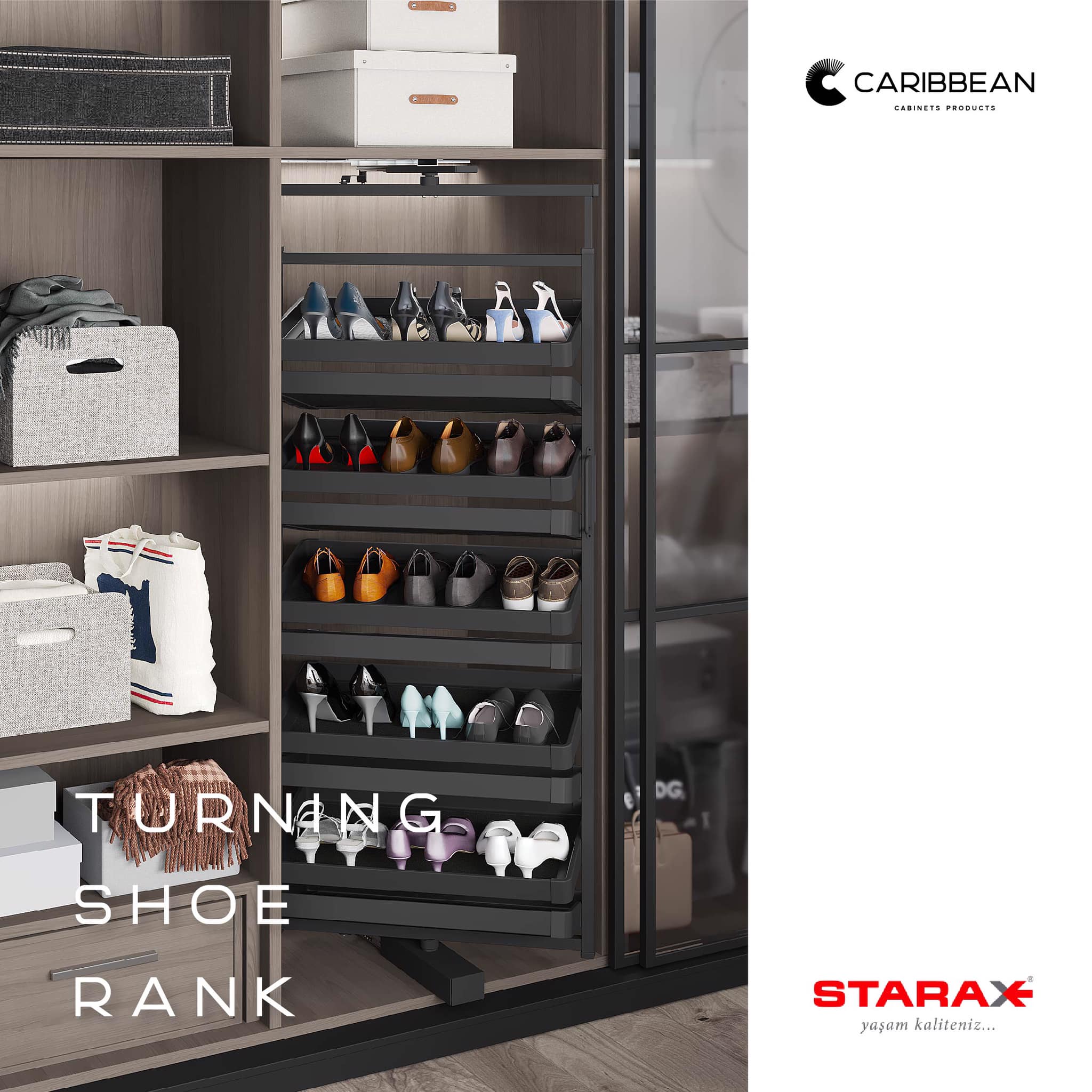 Conoce el producto Turning Shoe Rack... - Caribbean Cabinet | Facebook