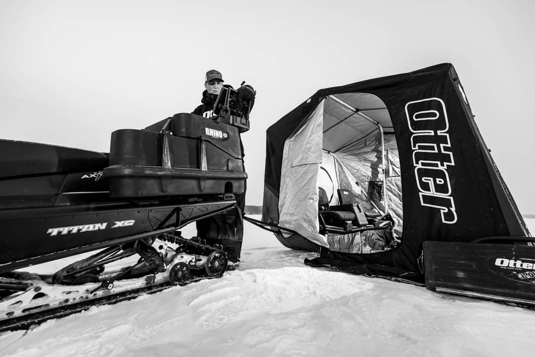 atv ice fishing box Otter Monster Shield : Sports & Outdoors in Otter accessory attachment system allows you to mount up to two accessories 10.5 Cubic Feet of storage space Made in the USA The Otter Monster Box isnt