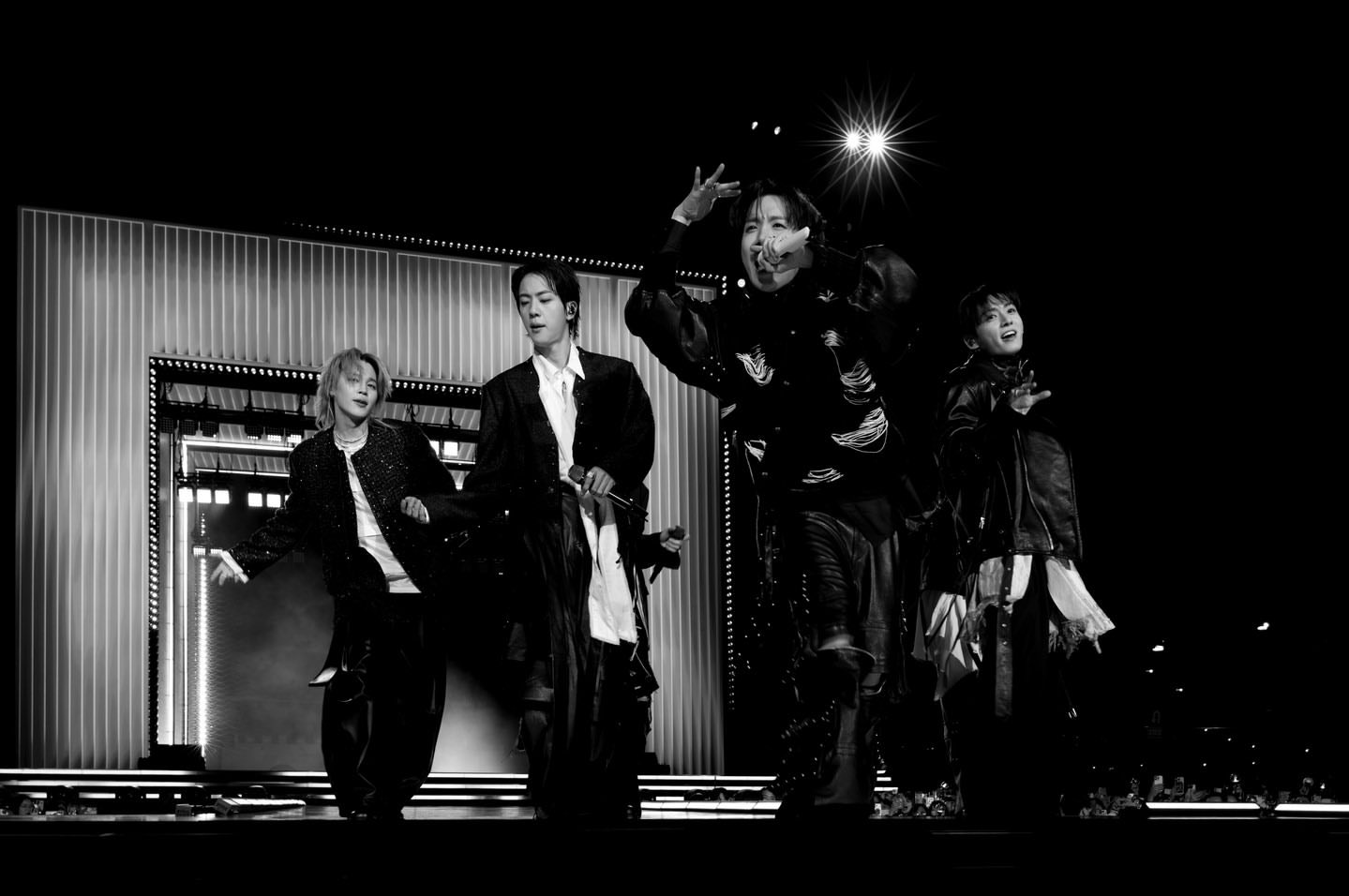 BTS are back on stage.⁣ ⁣ Captured at their comeback concert by