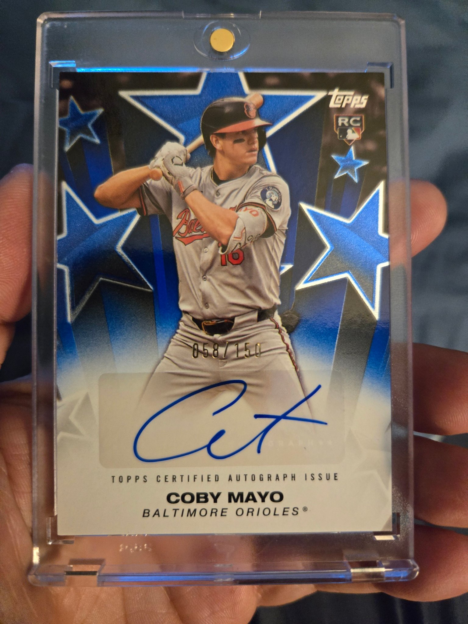 2025 Bowman Chrome Coby Mayo superfractor autograph for sale