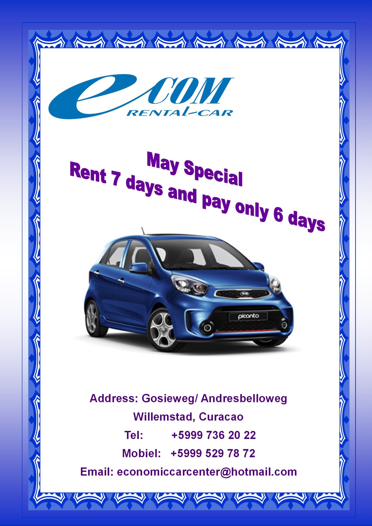 Ecom Rental Car | Willemstad Curaçao