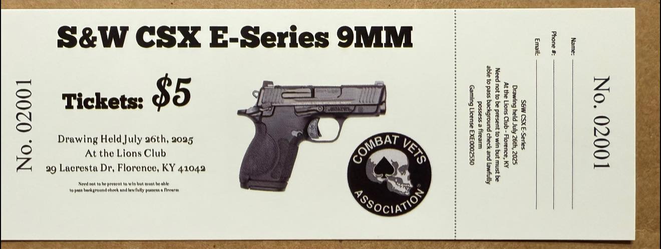 C.V.M.A. Ky 1-5 Public | Raffle tickets are available for sale, reach ...