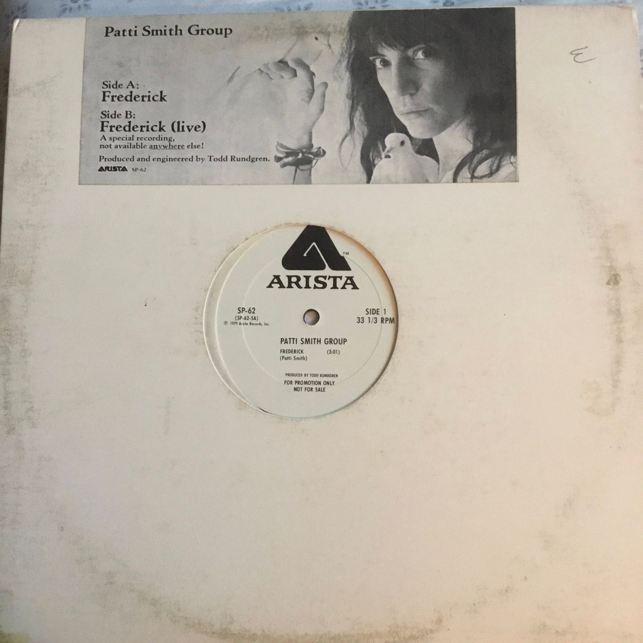 Todd Rundgren's harmonies in Patti Smith's song Frederick
