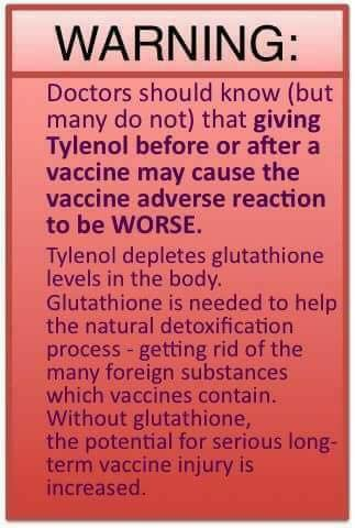 Tylenol. A huge issue. One dose wipes out glutathione in kids along with all the PAPS - which is needed to break down neurotransmitters and bind toxins