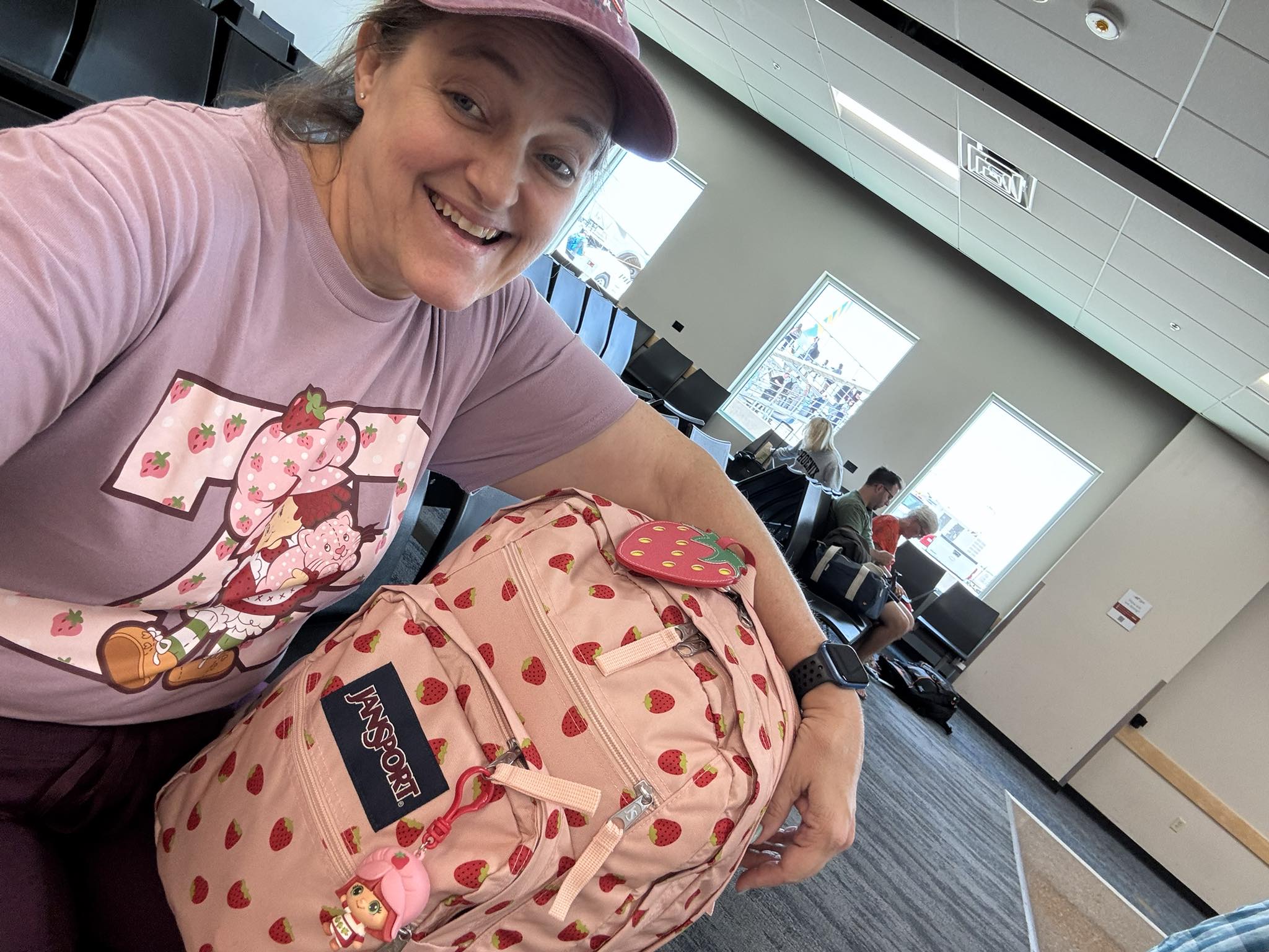 jansport backpack with strawberries Big Student Go big with the Big Student backpack Big Student Pastel Petals Lilac