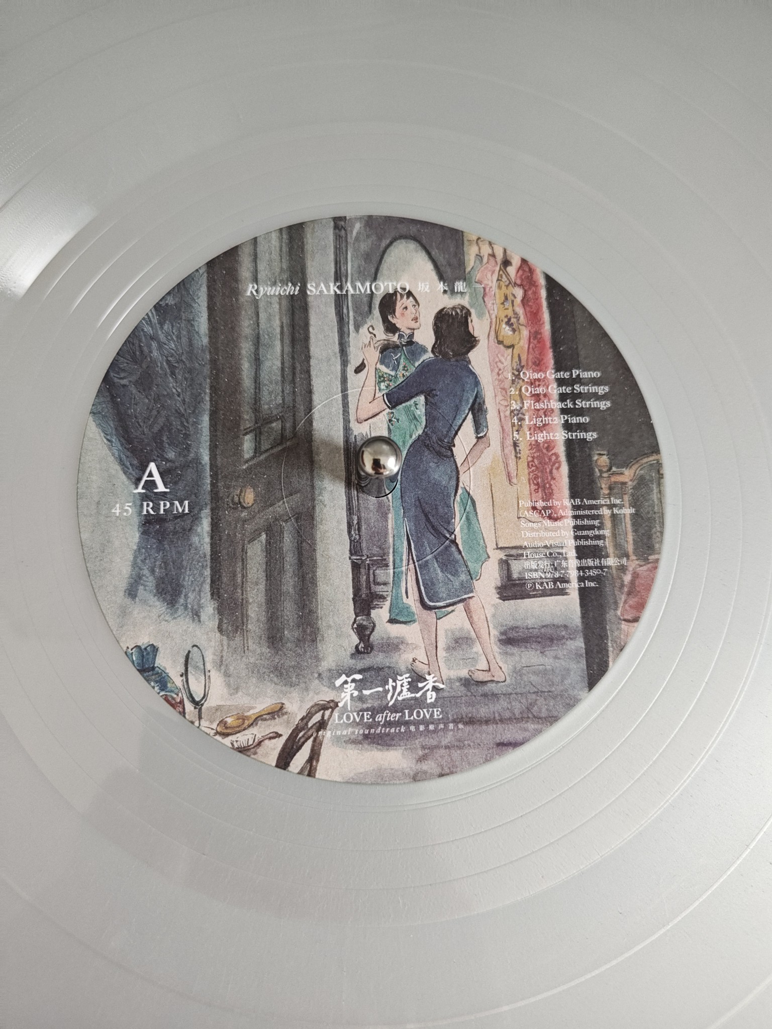 Ryuichi's score for Ann Hui's 'Love After Love' has been awarded