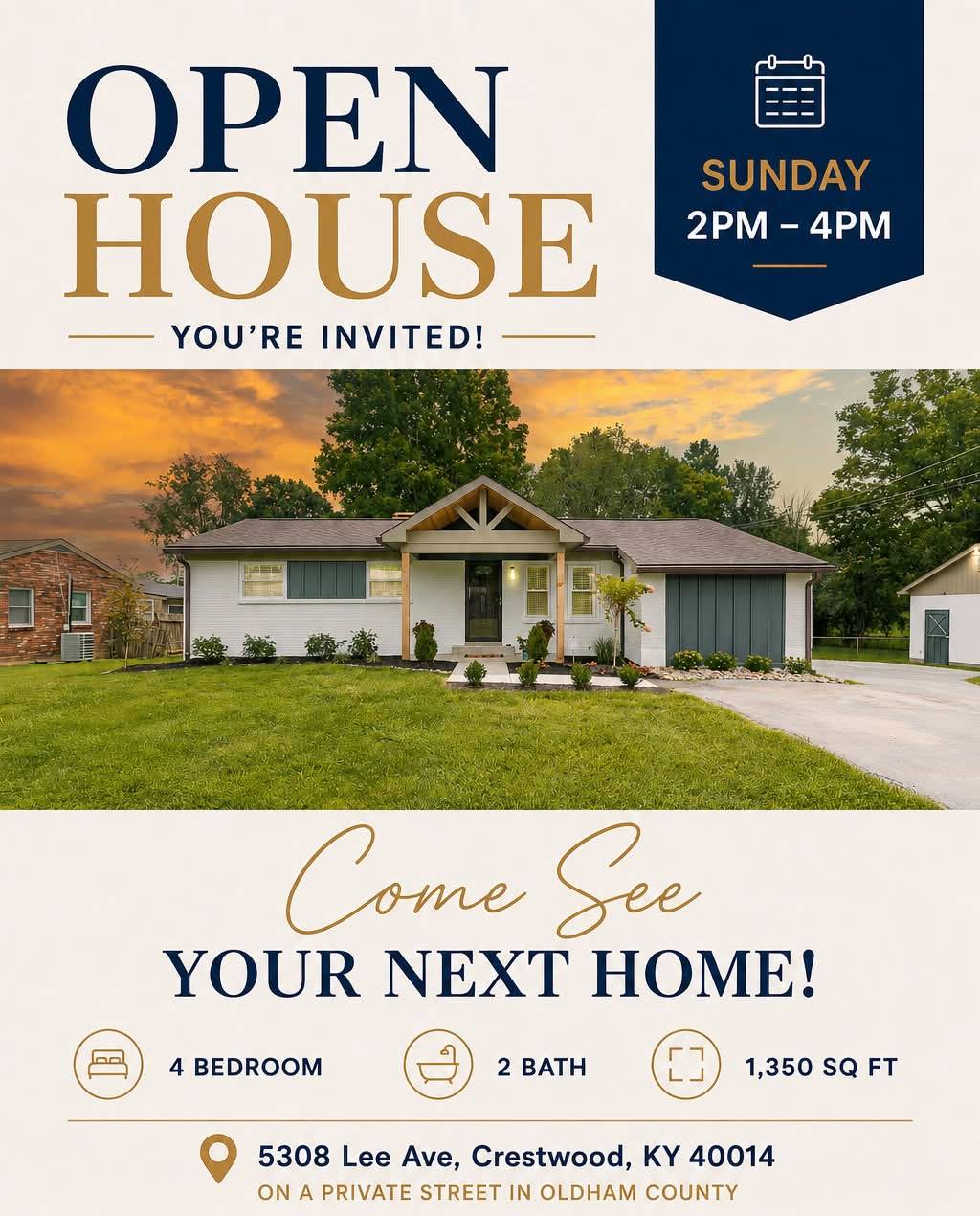 Sunday Open House. Property listed with Network Real Estate