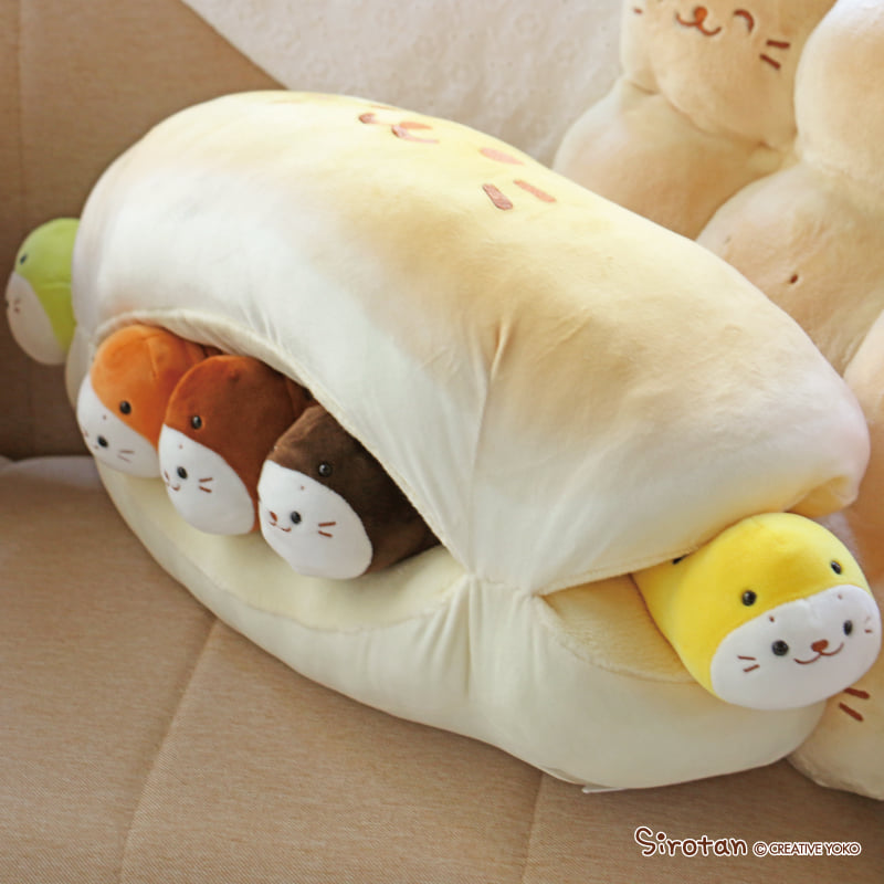 🍞ふわふわパンが焼きあがりました🍞 しろたんのパンクッション