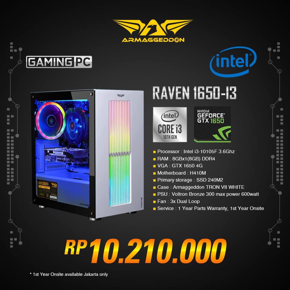 PC Raven 1650 – i3 pake casing... - Armaggeddon Indonesia | Facebook