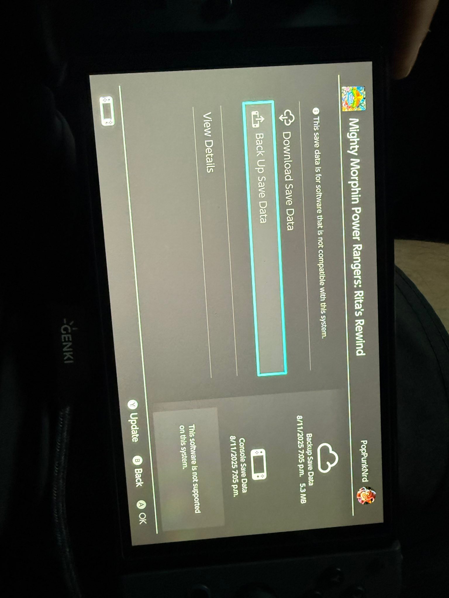 Why can't I recover cloud save on Switch OLED from Switch 2?