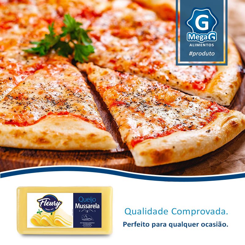 MegaG Alimentos - Experimente o queijo mussarela Fleury em sua pizza, é ...