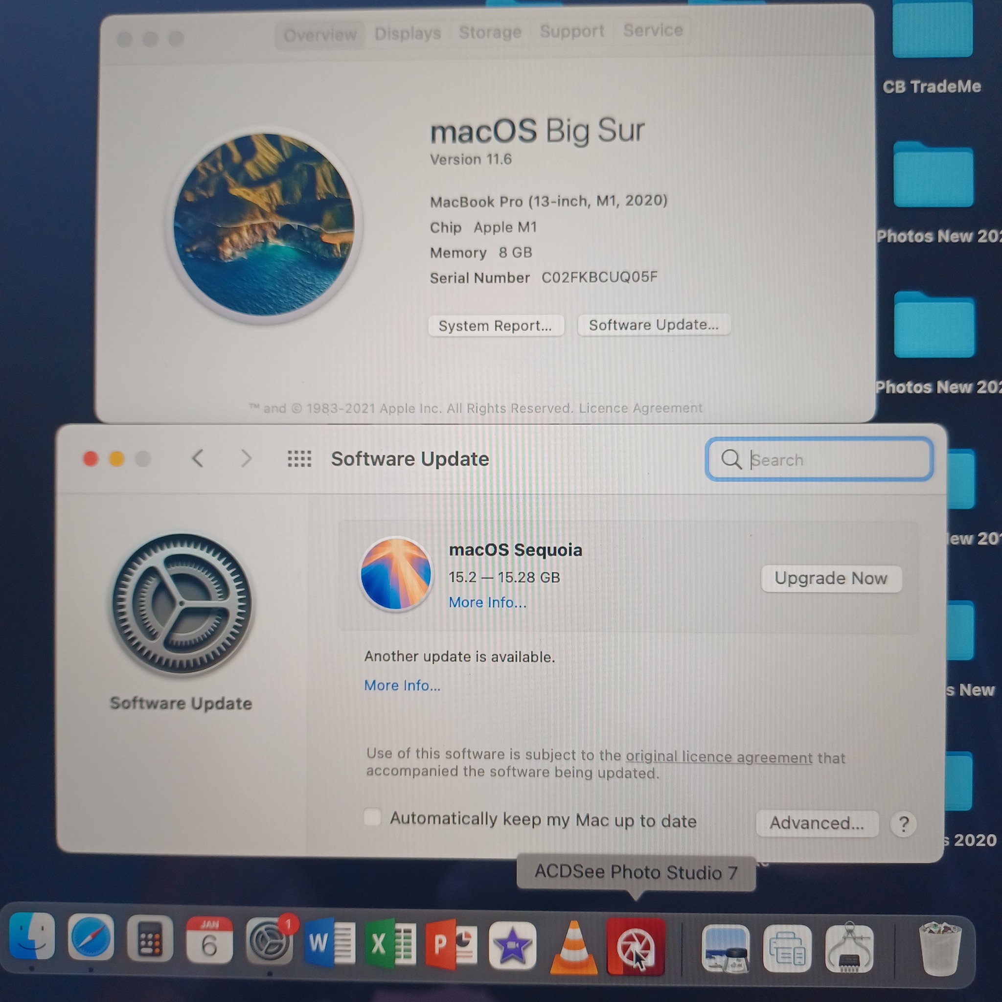 MacOS Sequoia installed on 2015 MacBook Pro 13