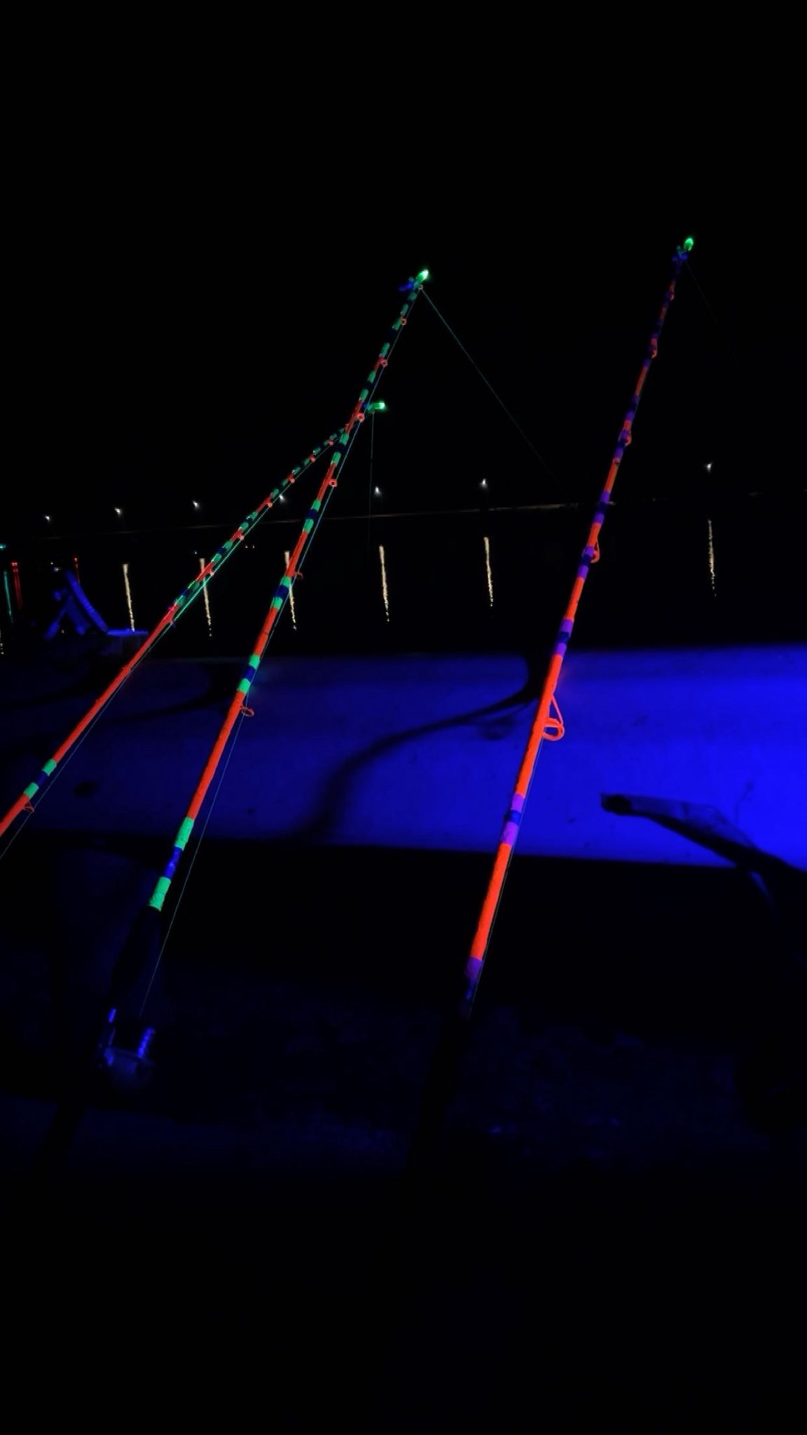 catfishing lighted fishing pole Tcoedm® Glowing Luminous Catfish Rod-7'6
