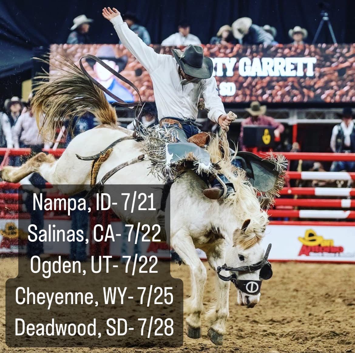Shorty Garrett Professional Saddle Bronc Rider