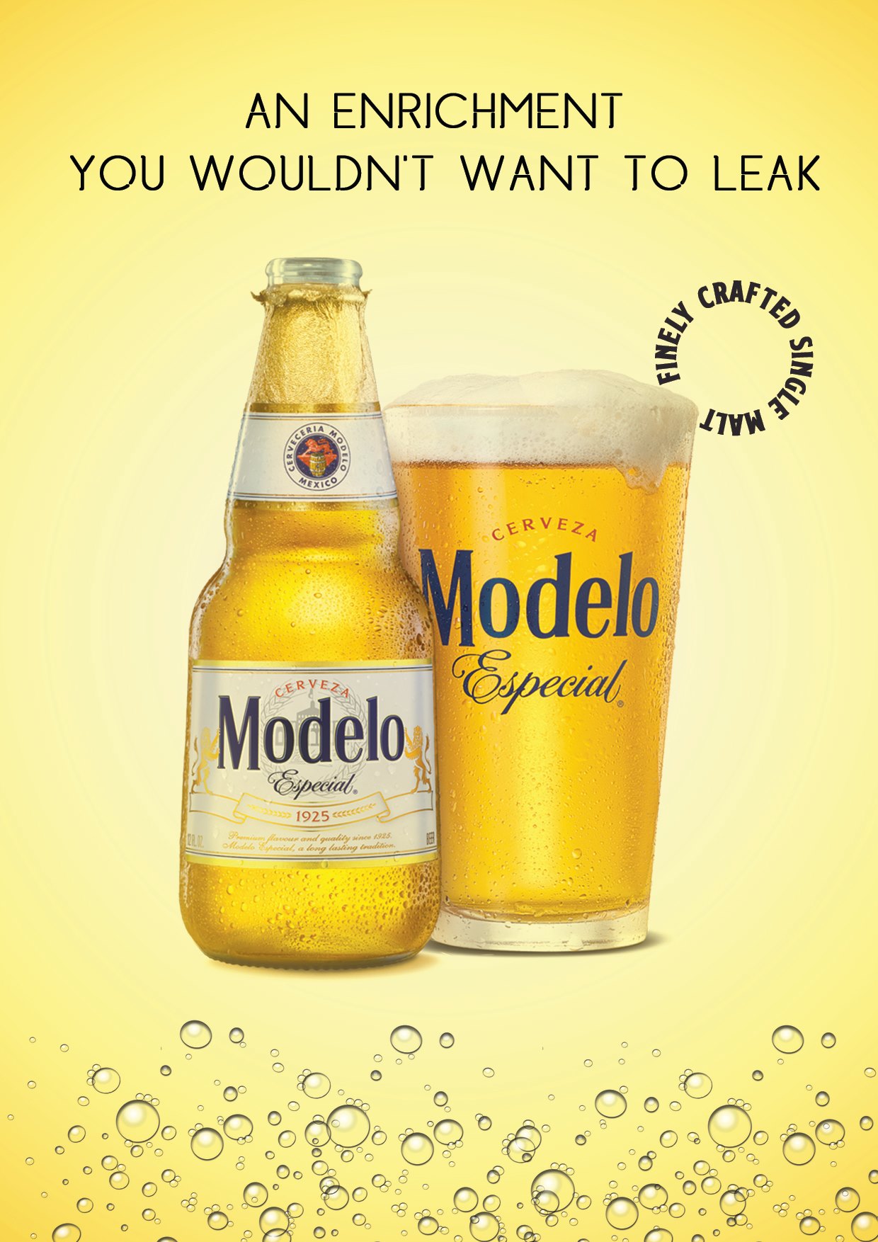 Web D School - Modelo Beer Ad poster created by our... | Facebook