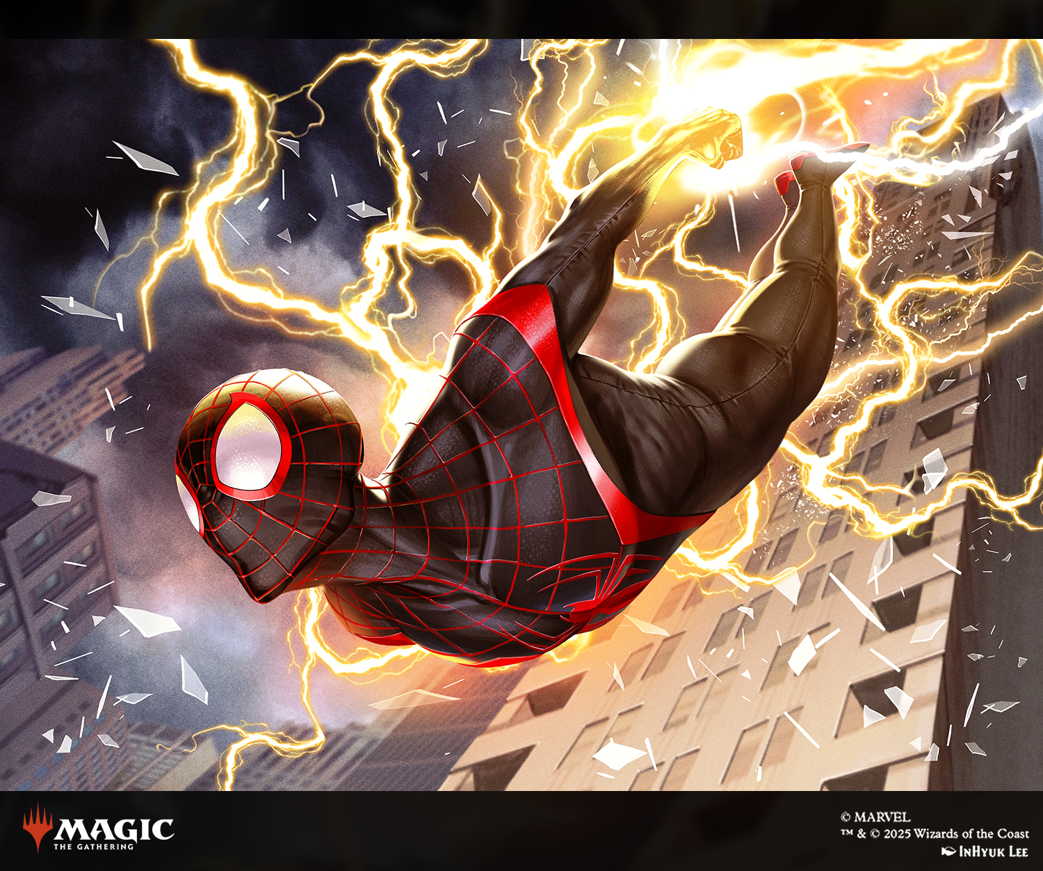 mtg spider-man art cards 2025 Magic the Gathering Marvel's Series Man%20Scene%20Box all spiderman mtg cards set