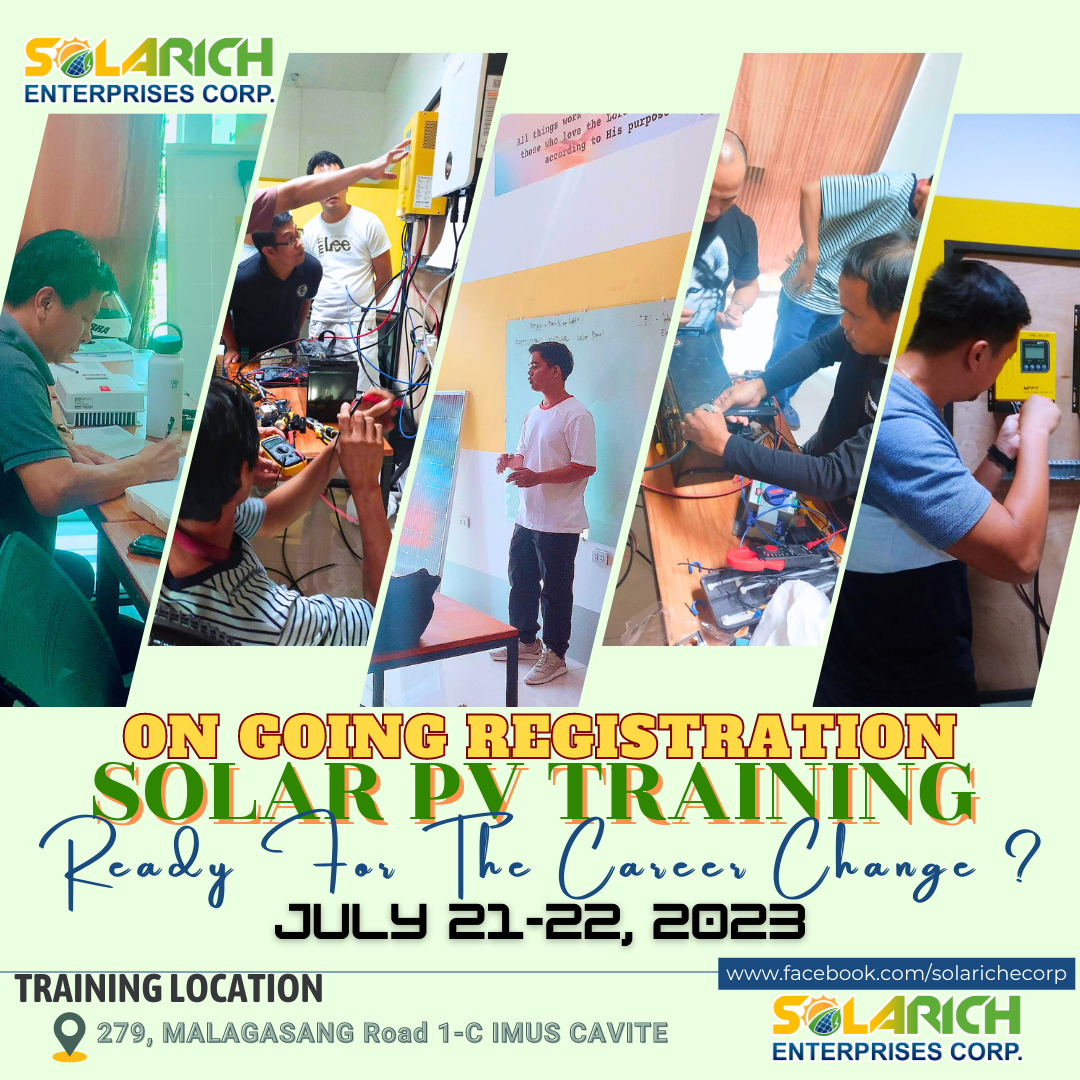 ON GOING... - Solarich ECorp Solar PV Training Center | Facebook