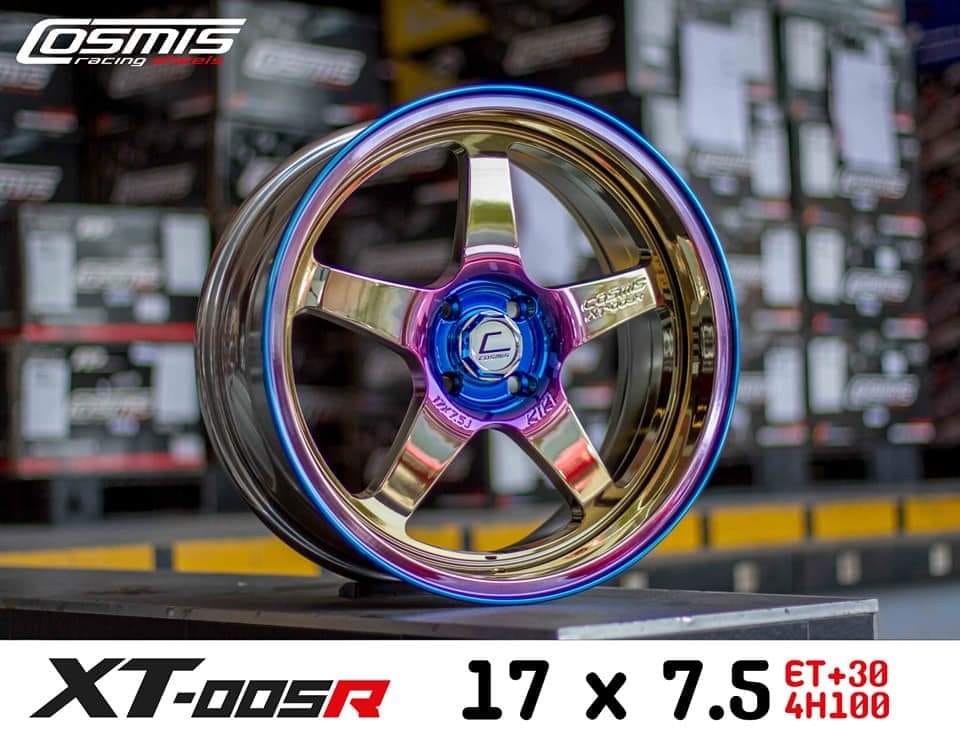 PPsuperwheels - XT-005R Titanium Chrome 17x7.5 ET30 4H100...