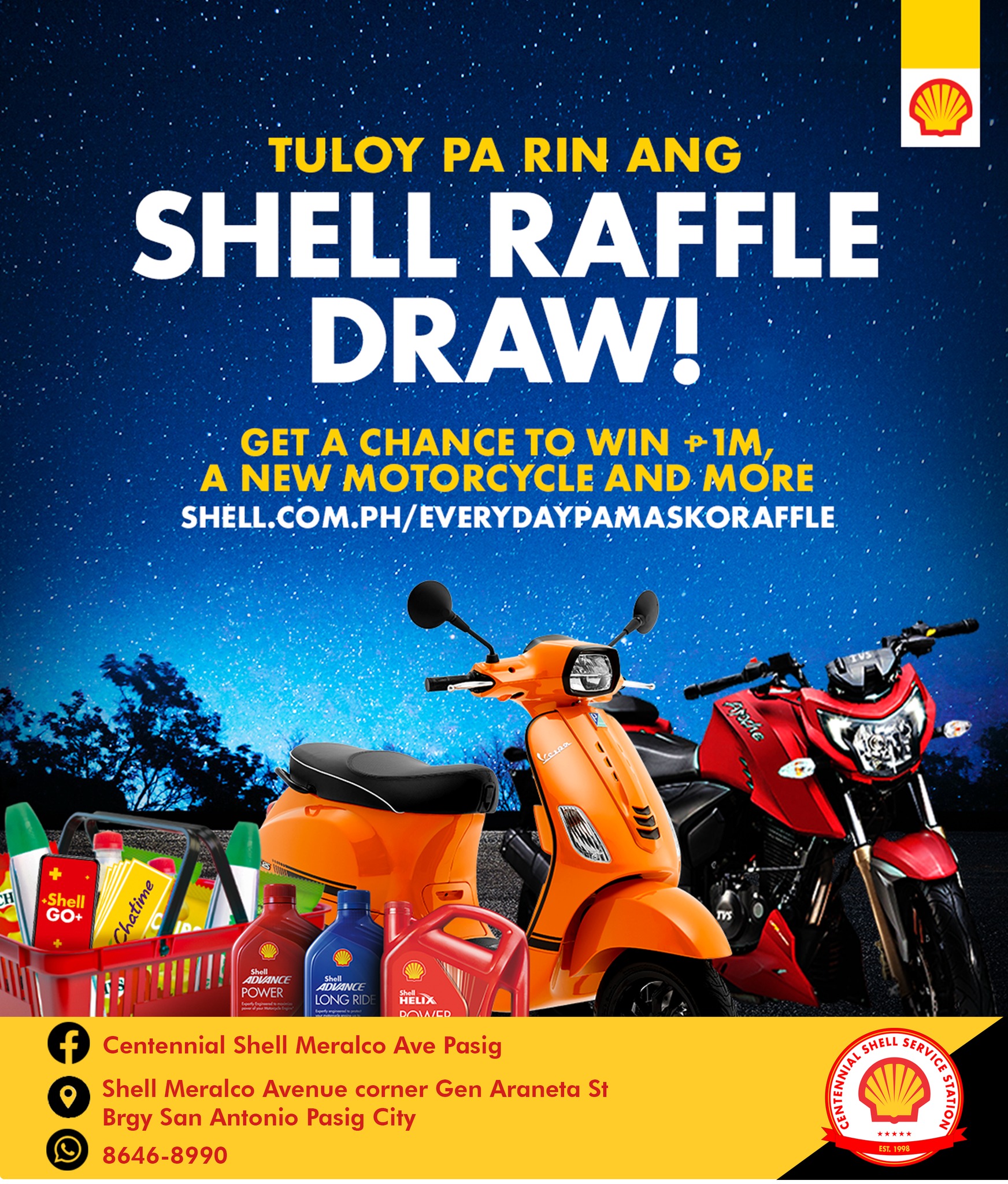 Centennial - A year's worth of Shell products, Shell services, Chatime ...