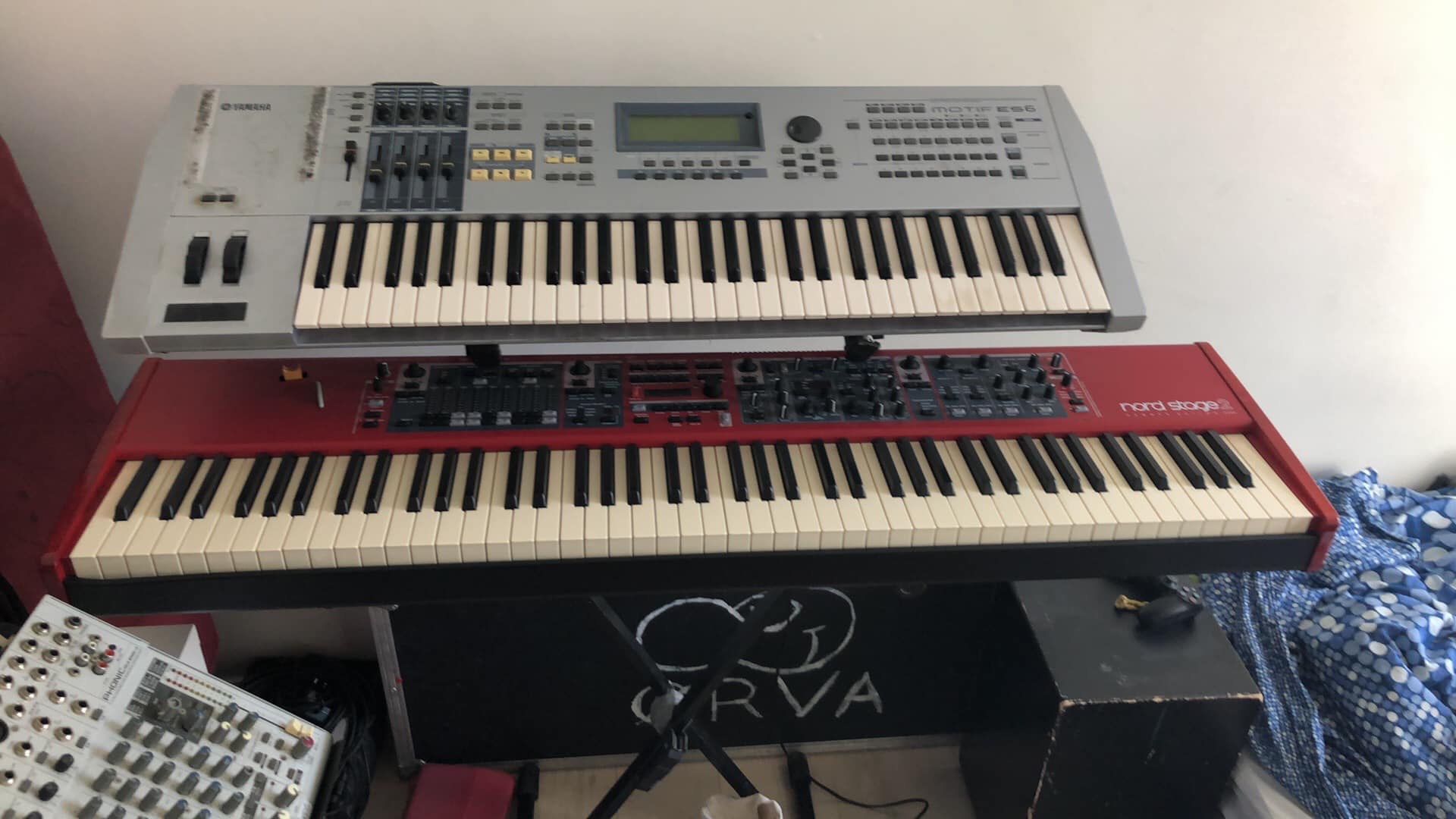 Are Stage 2 EX and Piano 2 HA88 keyboards' hardness the same?
