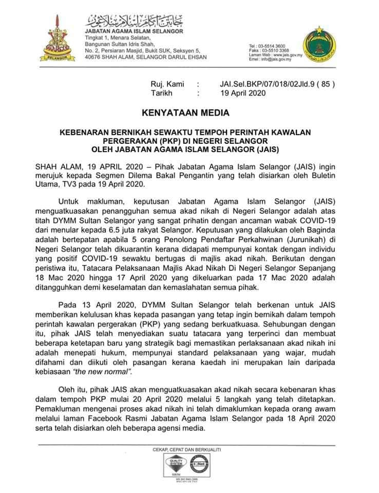 Kebenaran Nikah Online Di Selangor Agenda Revolusi Parti Facebook