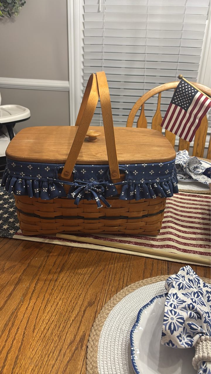 What is the name of this 1996 Longaberger basket with birdhouse lid?