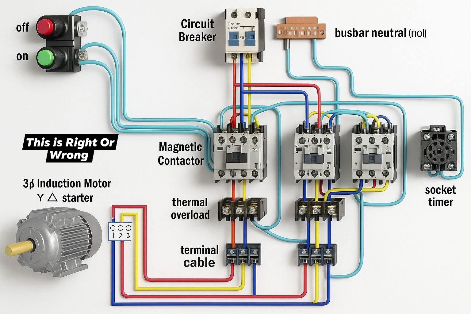 Rashid - This is Right Or Wrong Control circuit diagram of a three ...