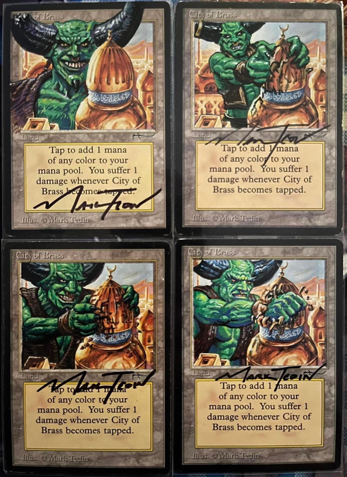 Signed City of Brass card from Mark Tedin at SCG Con Minneapolis