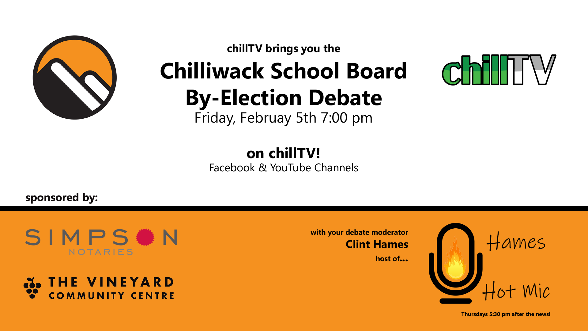 Chilltv - On February 5th, at 7 pm chillTV will be premiering the ...
