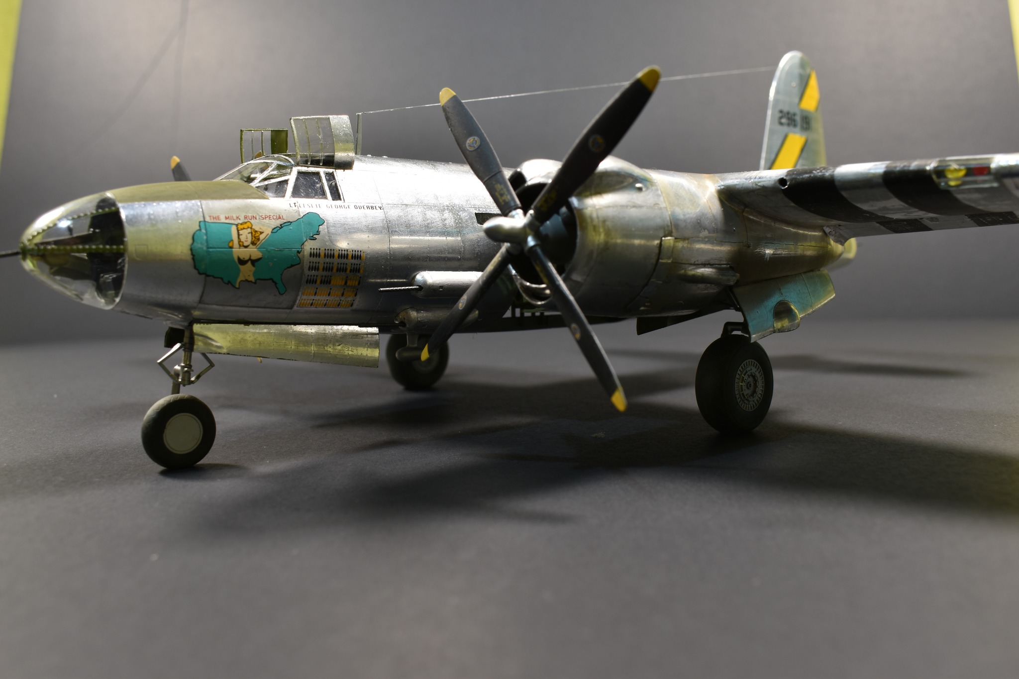 1/48 ICM B-26 Marauder with surface rivets added, covered with