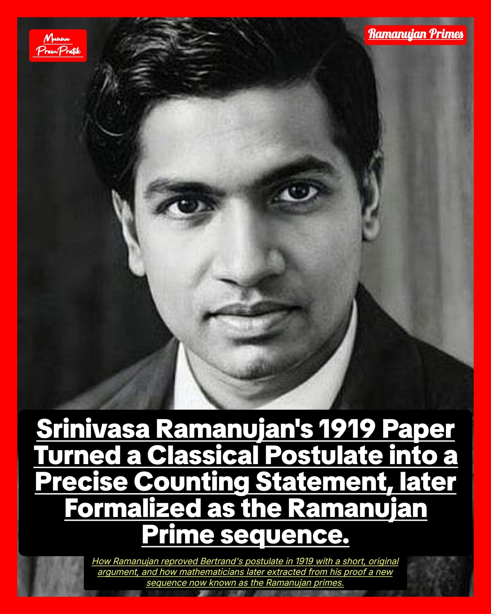 Ramanujan's proof of Bertrand's postulate