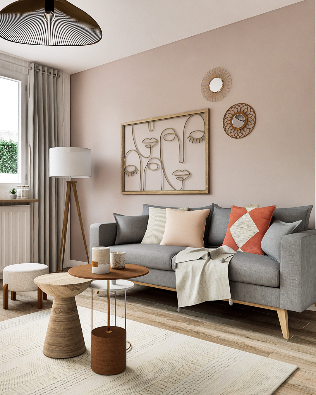 Rhinov - Un salon apaisant grâce à une palette de couleurs douces et ...