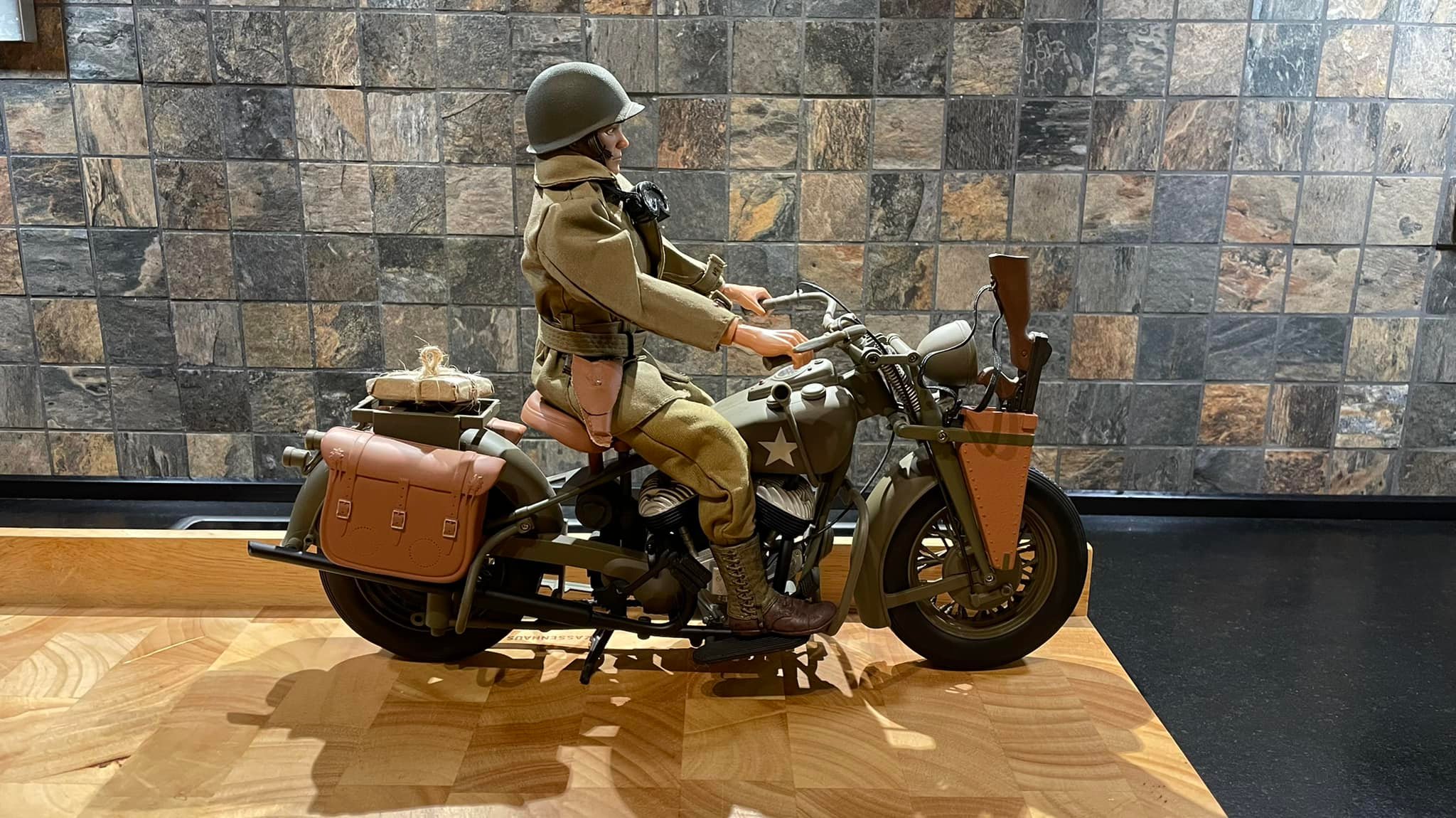 Originally released in 1998, this GI Joe x Harley-Davidson toy set