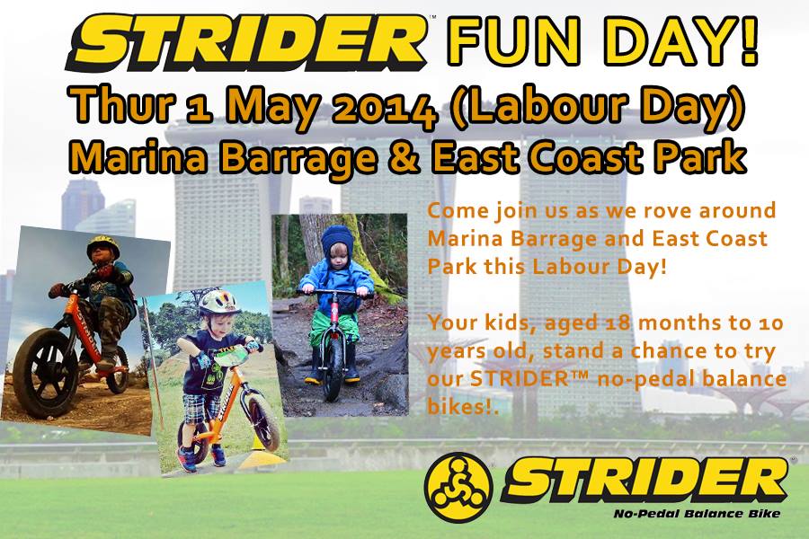 Strider Bikes Singapore - What are you doing this Labour Day? Come down ...