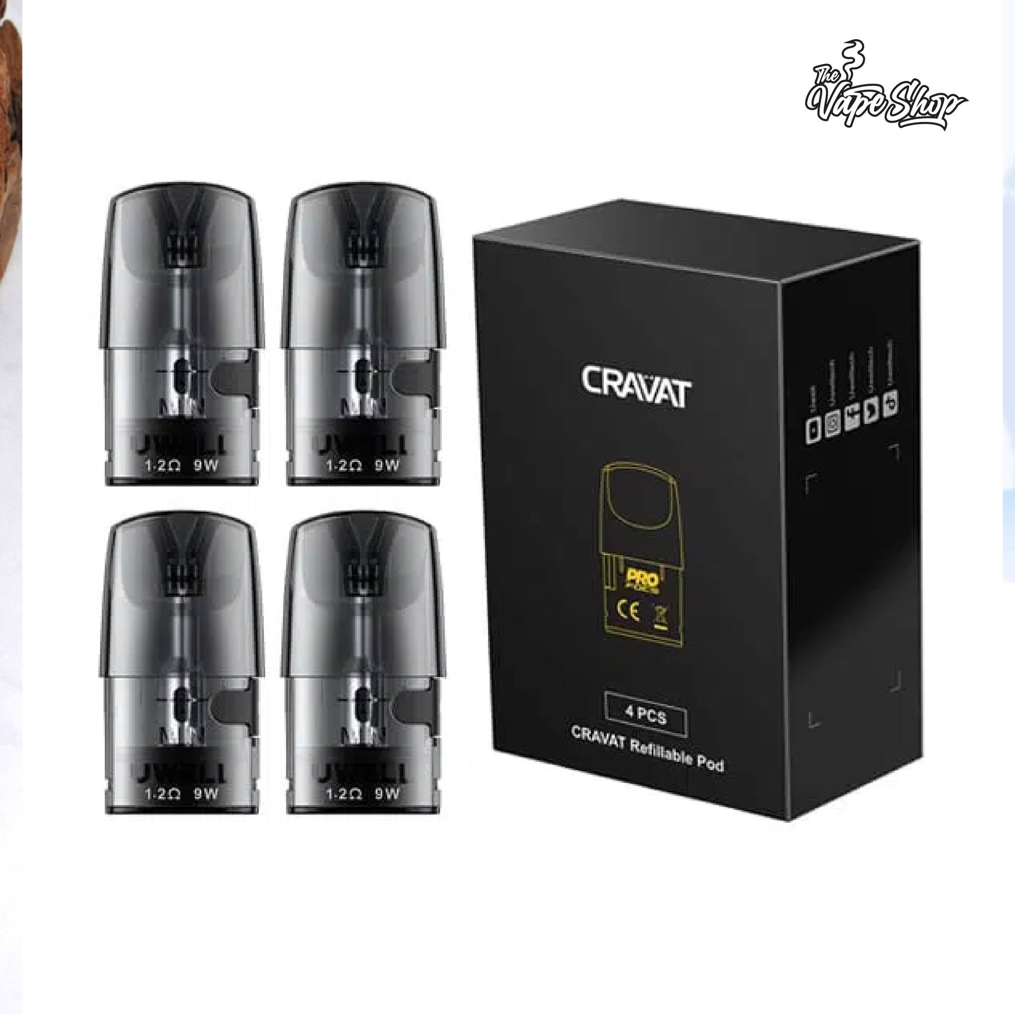 cravat pod system The Uwell Cravat Pod Kit is an ultra slim pod system newly designed by  Uwell. Powered by a 300mAh rechargeable battery integrated within the  aluminum alloy chassis, the Uwell Cravat features a