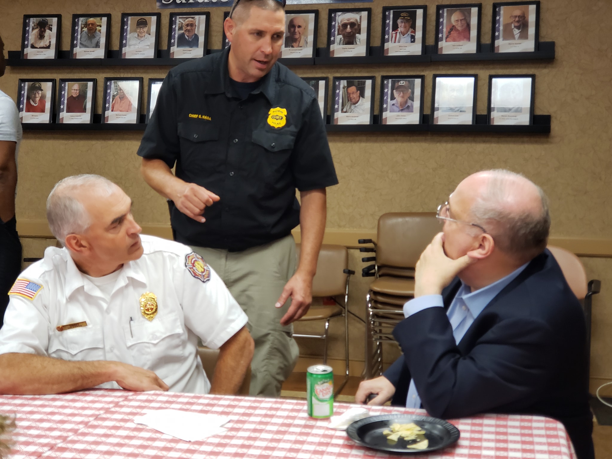 Beachwood, - L-R: Beachwood Fire Chief Steven Holtzman and Police Chief ...